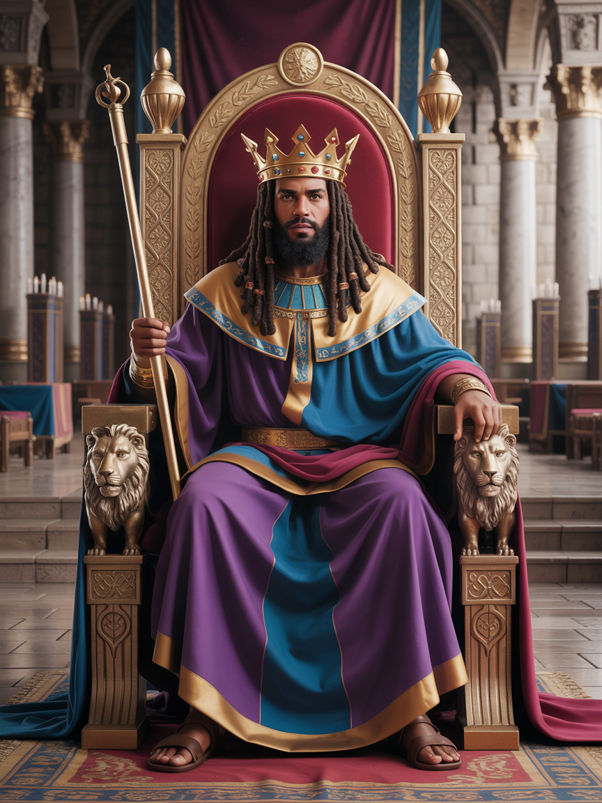 King David on the Throne of Israel